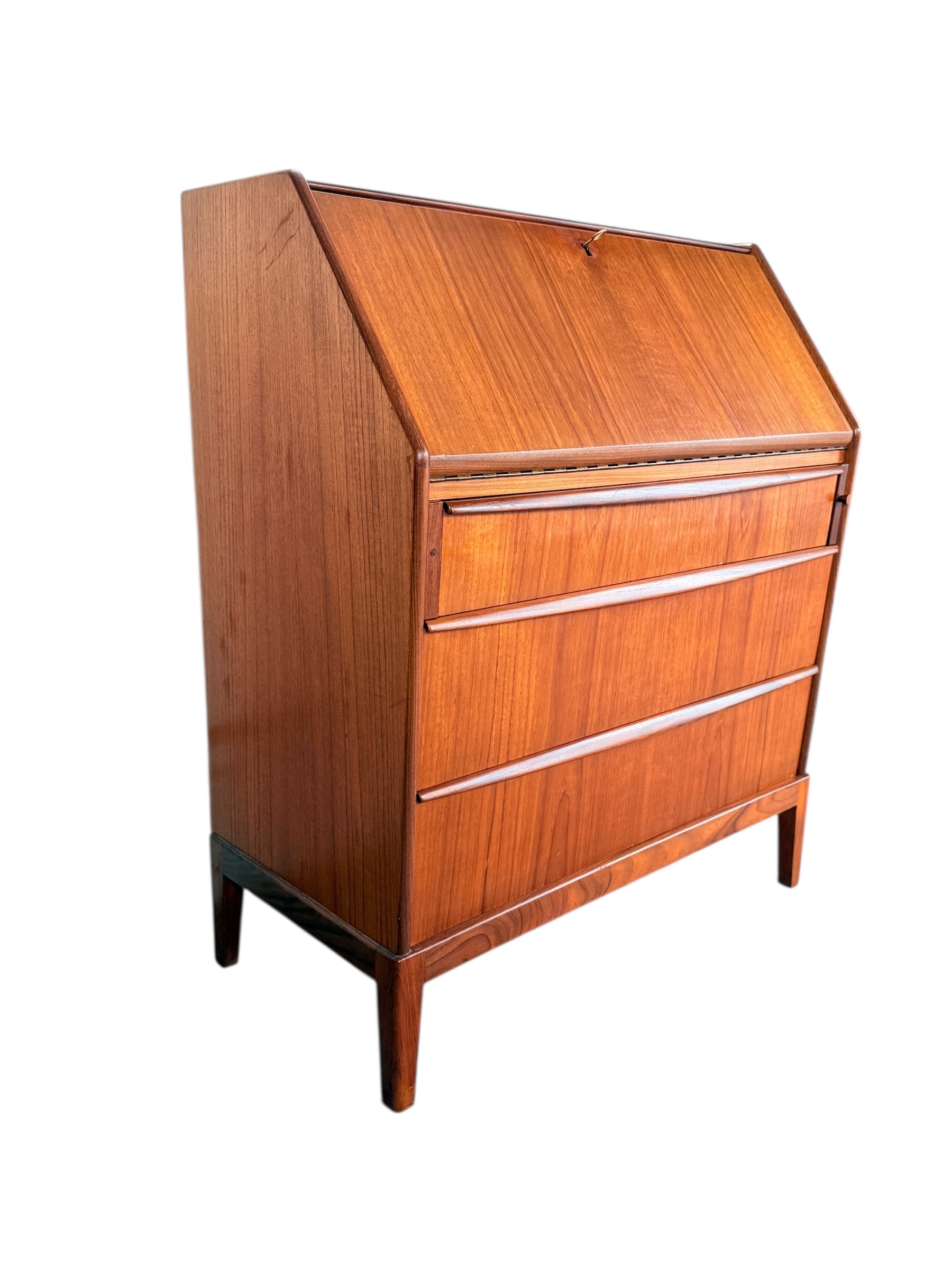 Mid Century Modern Teak Secretary Desk image 1