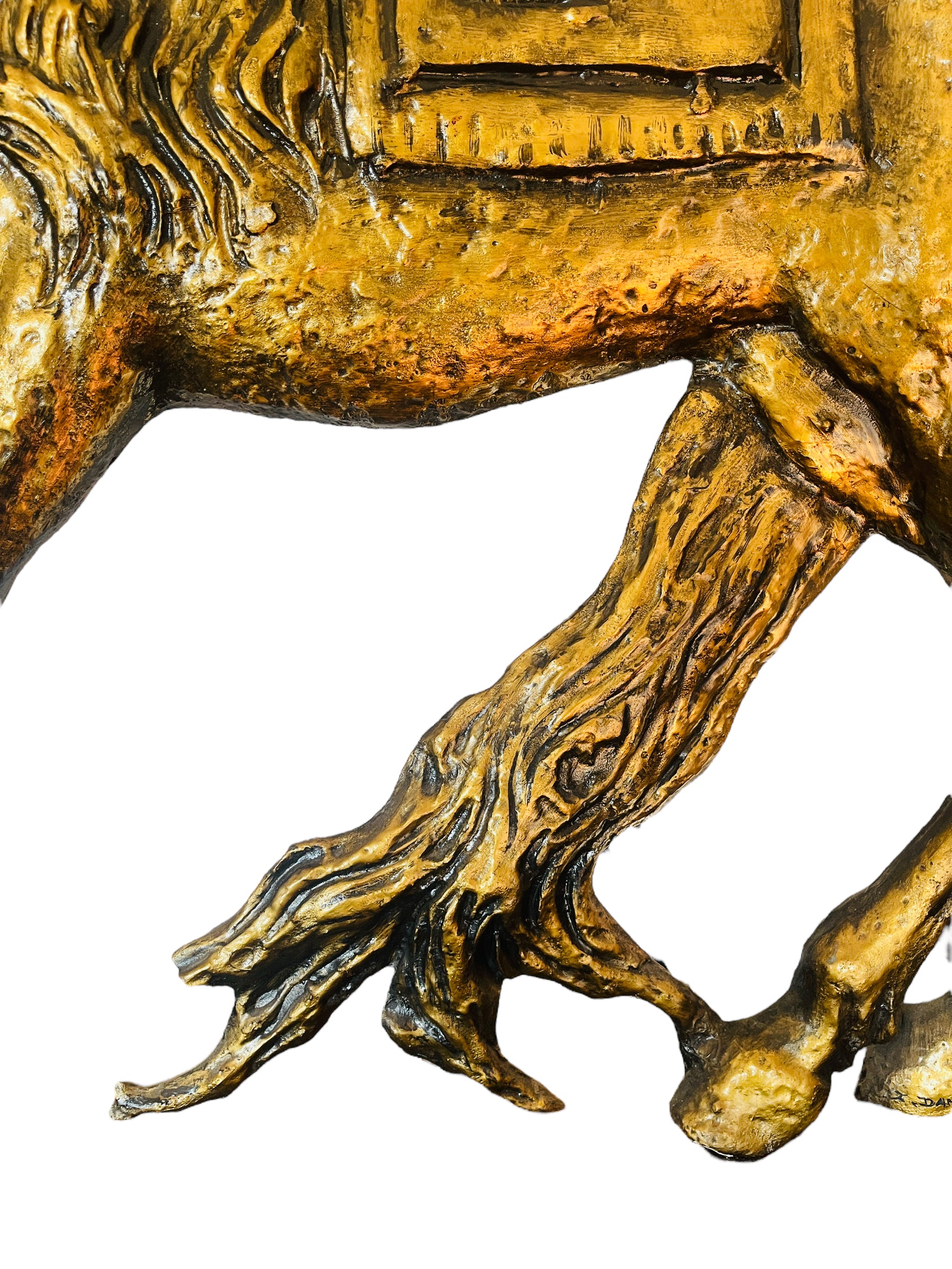 Z. Daniell's Mid-Century Majesty - 41" Gold Leaf Horse Sculpture image 6