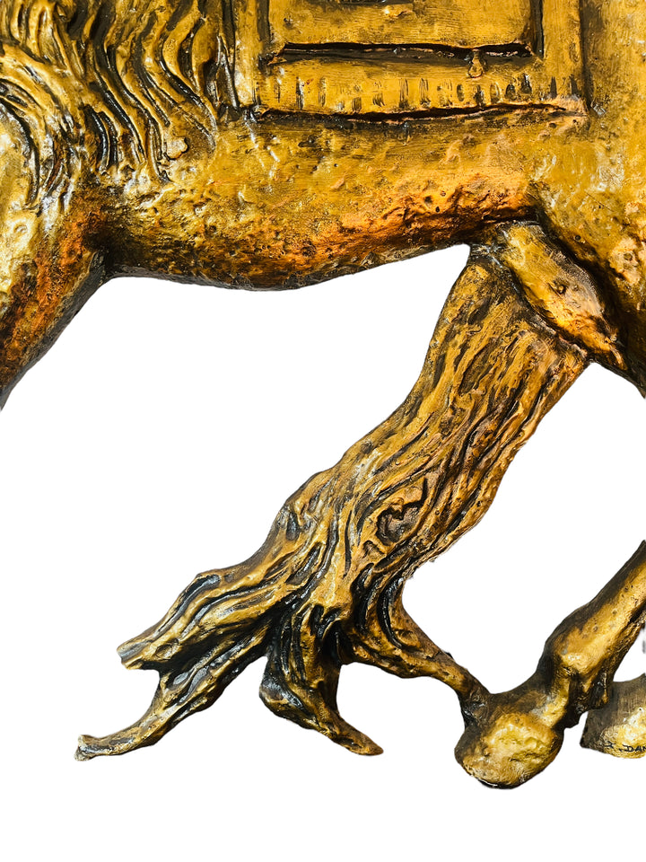 Z. Daniell's Mid-Century Majesty - 41" Gold Leaf Horse Sculpture image 6