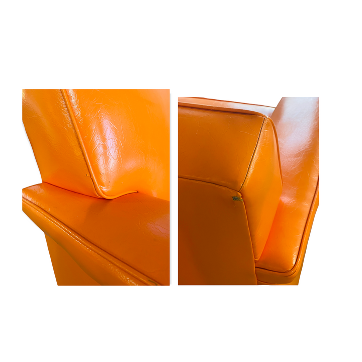 Retro 1970’s Orange Sofa & Club Chairs Set image 2