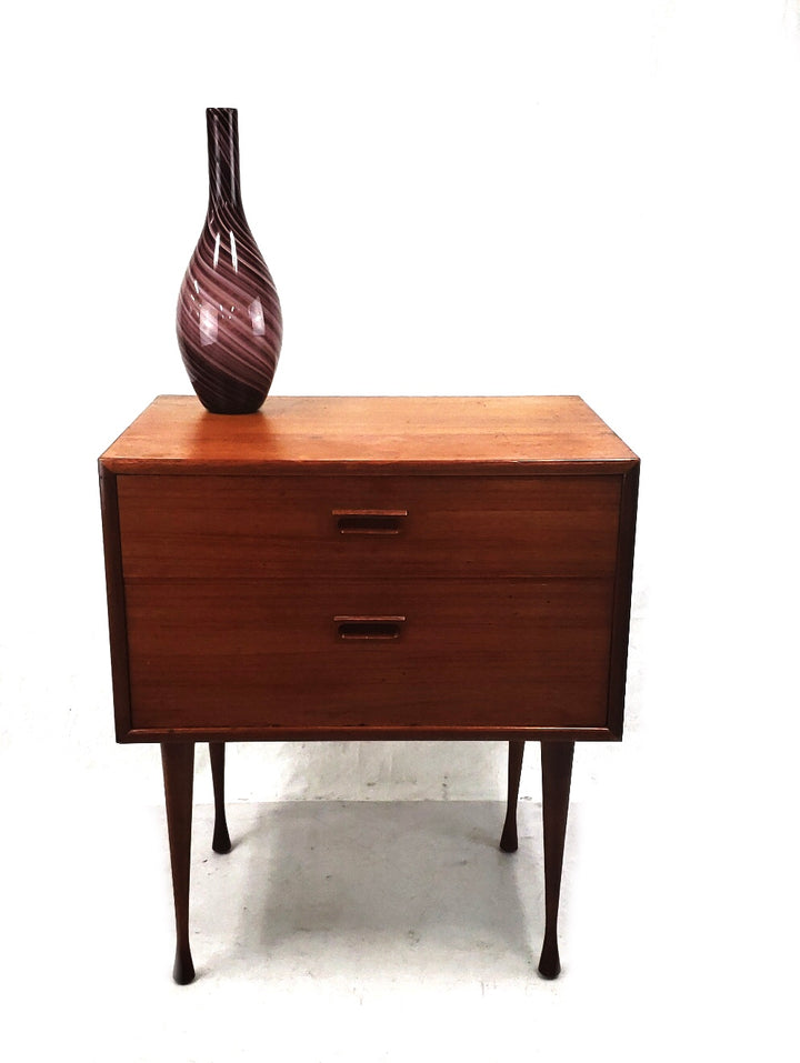 Mid Centuey Danish Modern Two Drawer Teak Table image 4