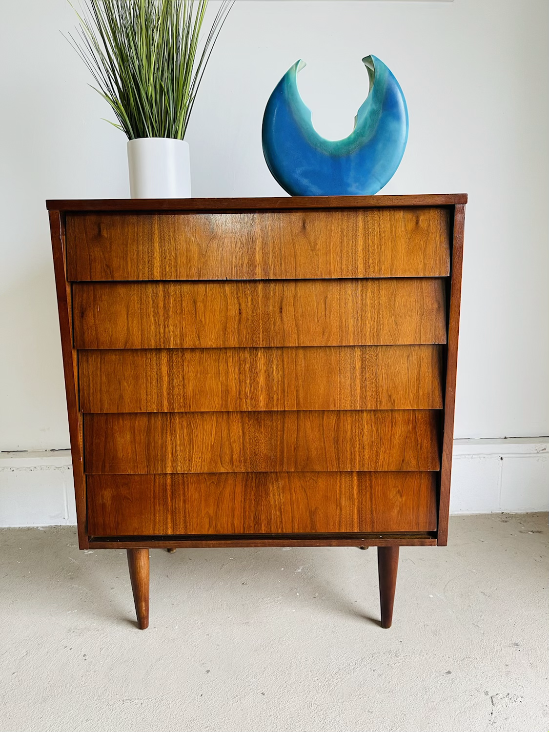Mid-Century Modern Walnut Dresser image 2