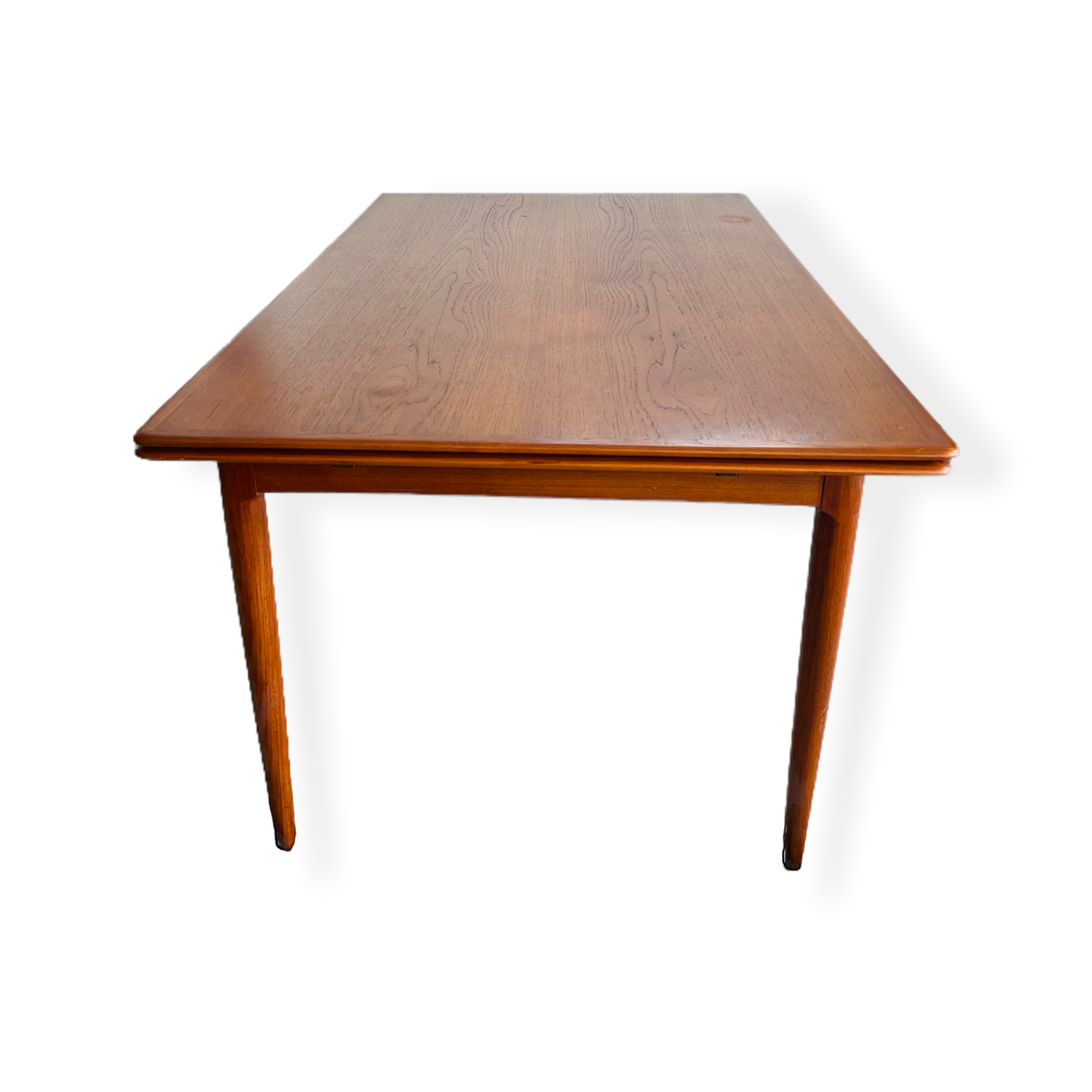 Mid-Century Danish Modern Teak Draw-Leaf Dining Table by Skovmand & Andersen image 12