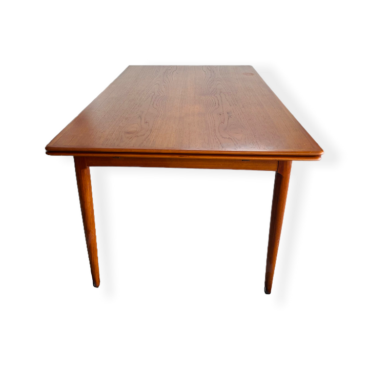 Mid-Century Danish Modern Teak Draw-Leaf Dining Table by Skovmand & Andersen image 12