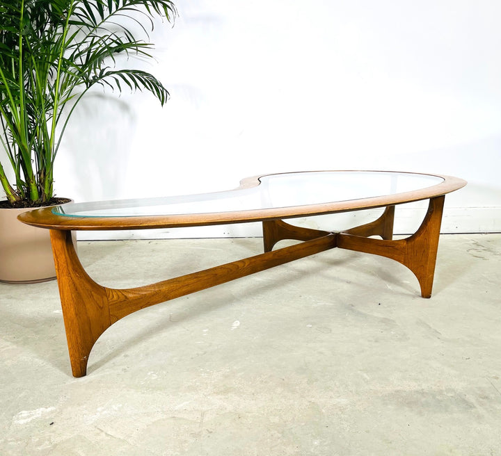 Mid-Century Modern Kidney Shape Coffee Table by Lane Furniture image 0