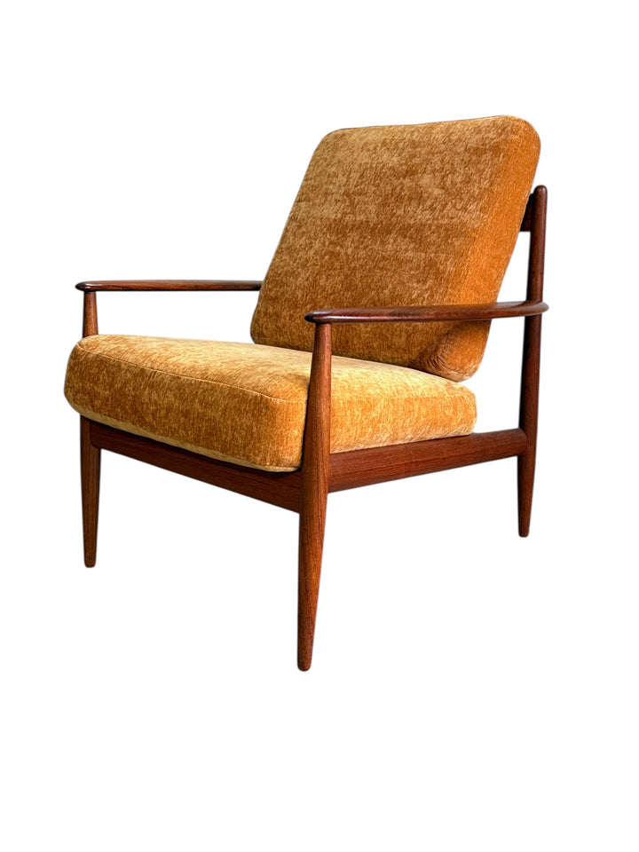 Grete Jalk for France & Son Danish Teak Lounge Chair 1960s image 3
