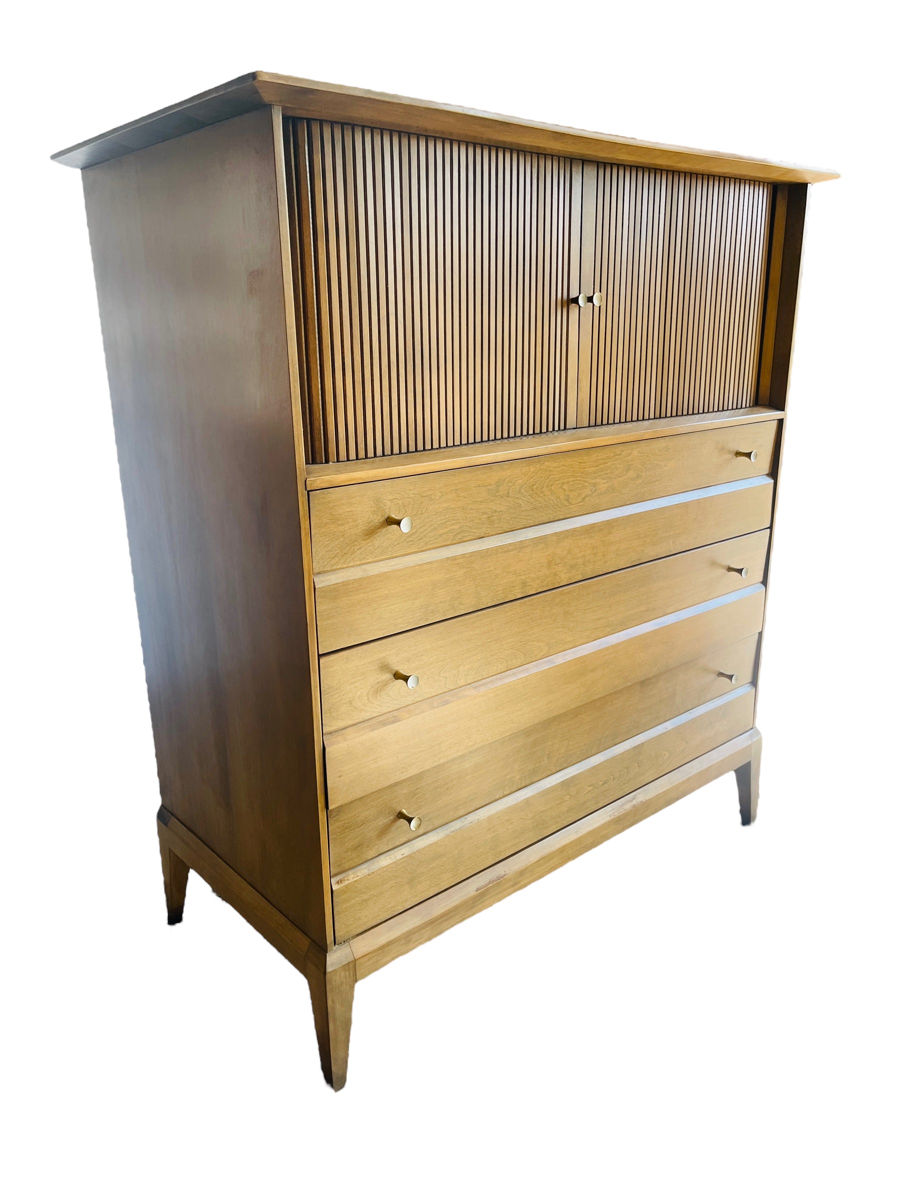 Heywood Wakefield Tambour Door Tall Dresser image 0