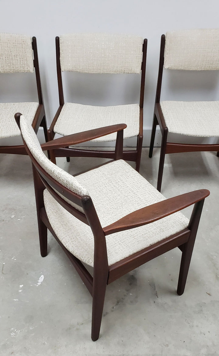 Set (7) Poul Volther Frem Rojle Dining Chairs Denmark c 1960 image 4