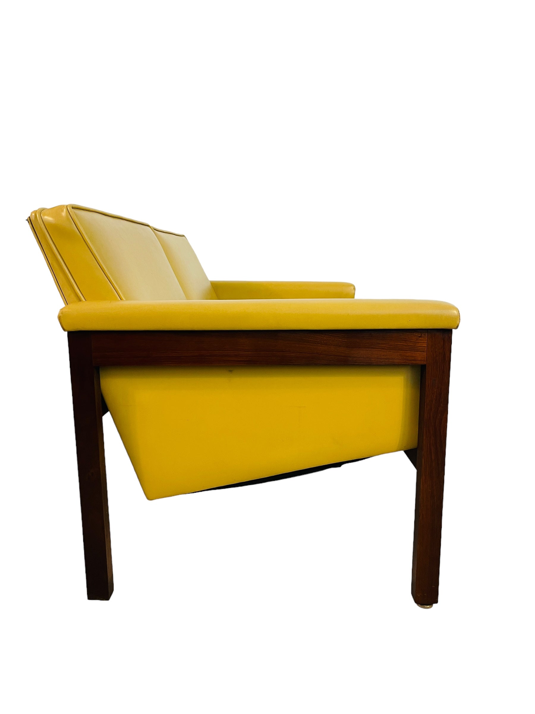 Mid Century Modern Walnut Loveseat by Thonet image 11