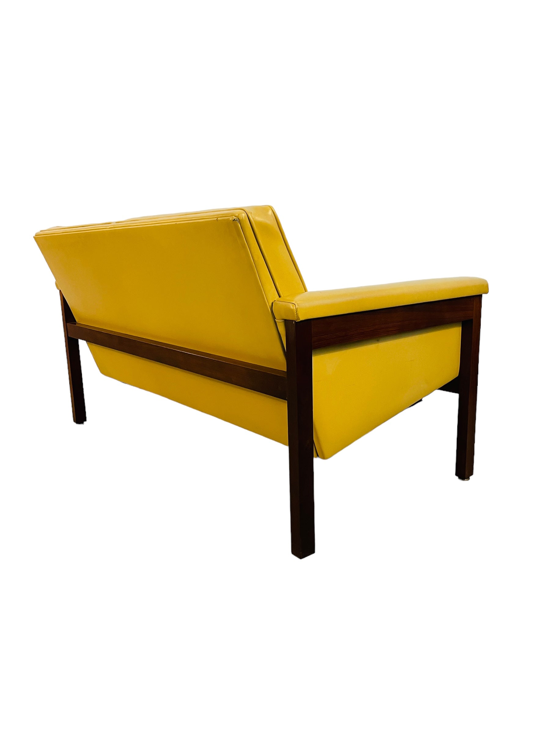 Mid Century Modern Walnut Loveseat by Thonet image 10