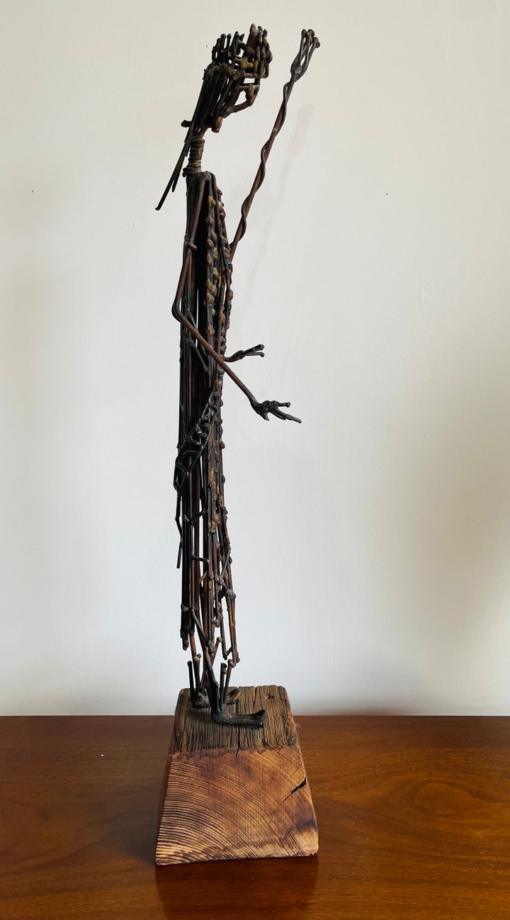 Mid-Century Brutalist Bronze Sculpture by Harold Kerr image 11