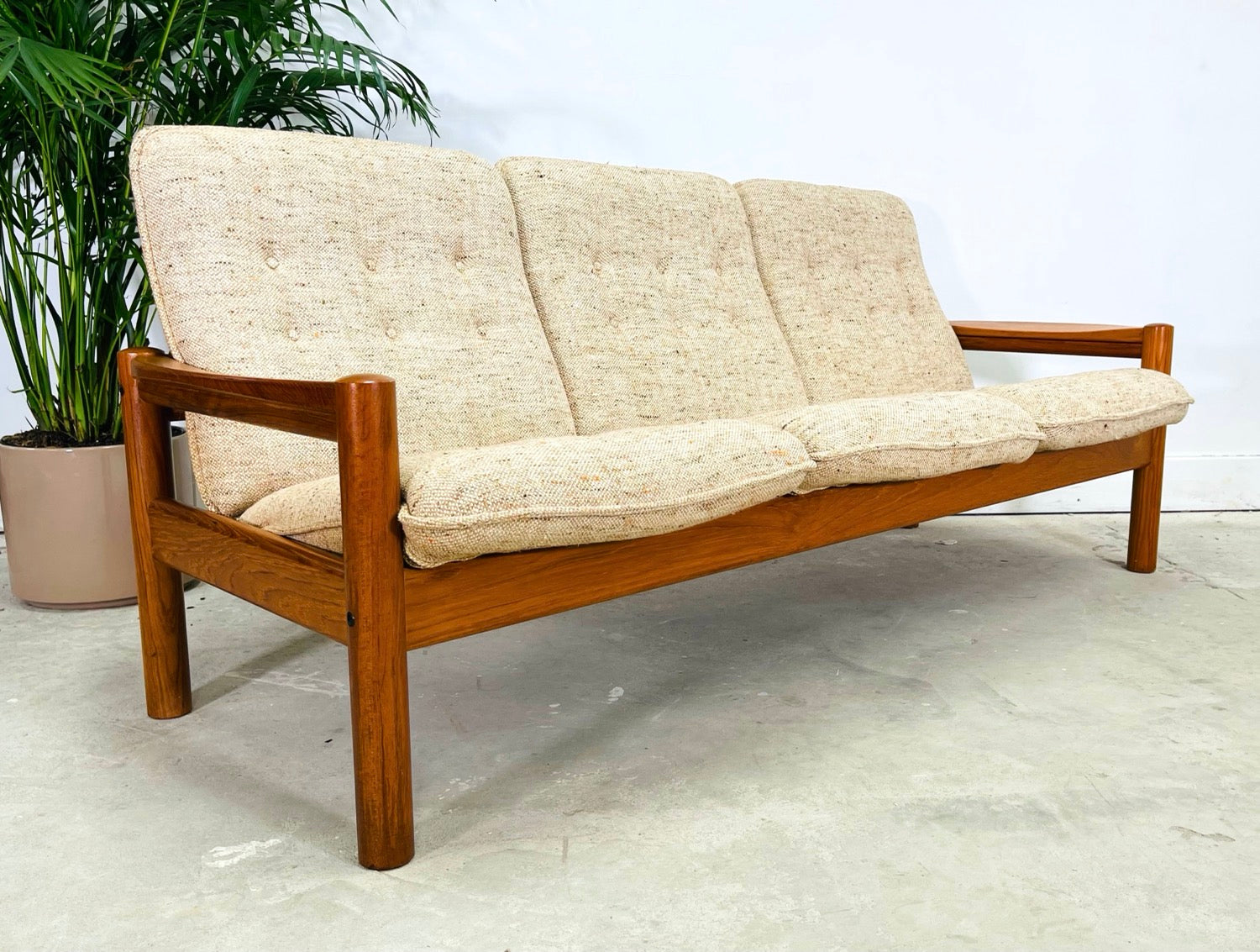 Set 2 Danish Modern Teak Sofa & Chair By Domino Mobler image 1
