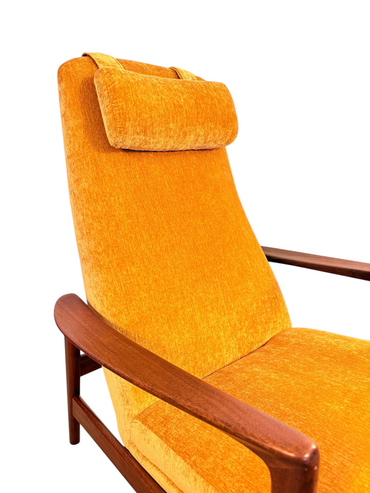 Folke Ohlsson for DUX High-Back Lounge Chair with Ottoman  image 1