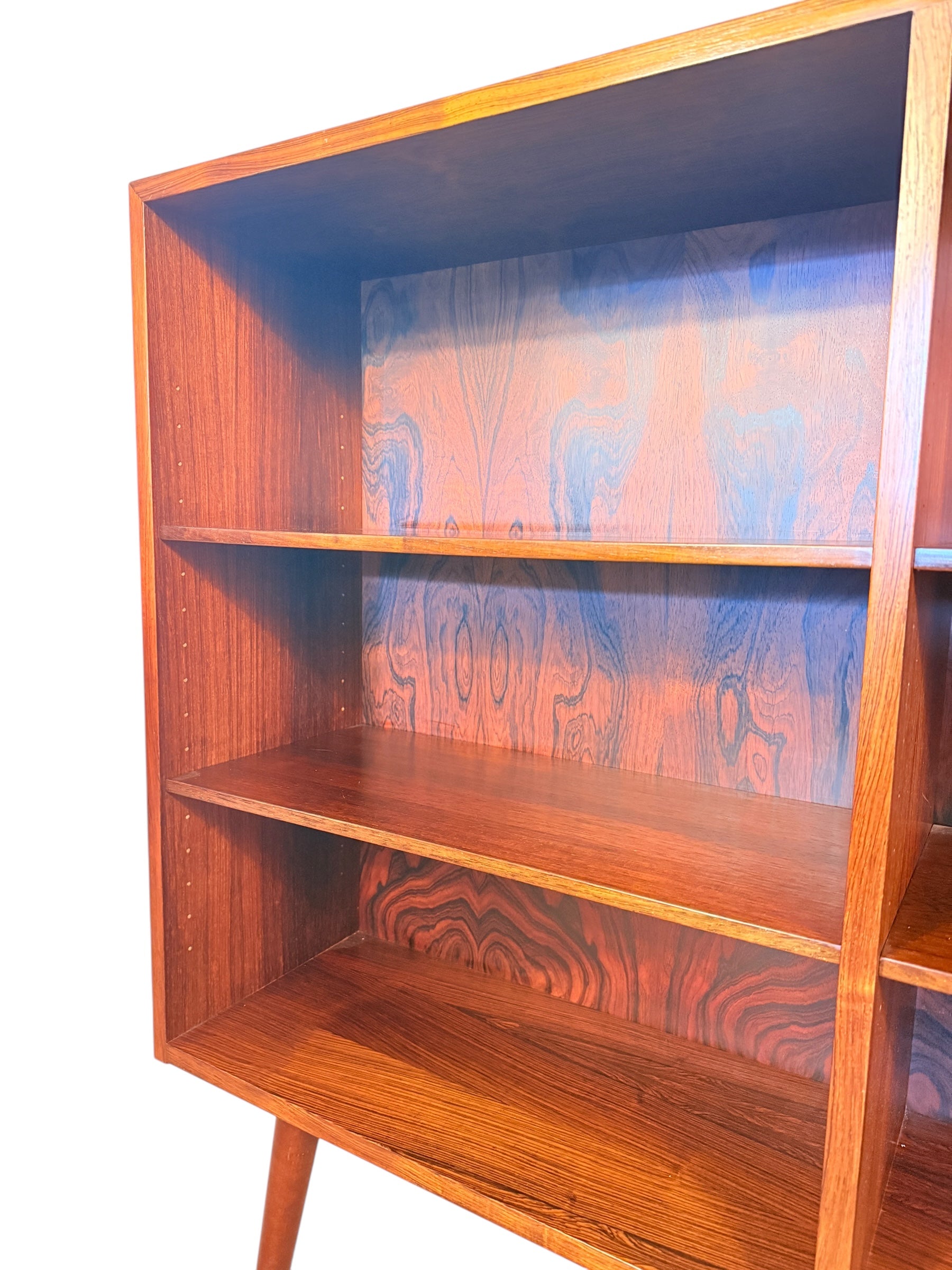 Mid Century Danish Modern Rosewood Bookcase by Omann Jun image 11