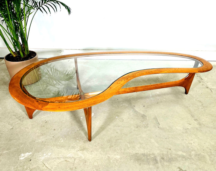 Mid-Century Modern Kidney Shape Coffee Table by Lane Furniture image 5