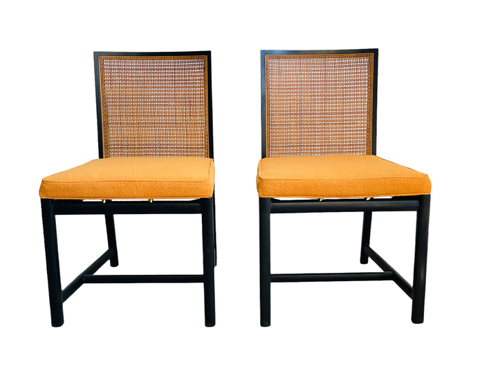 Rare Set 6 Cane Dining Chairs by Michael Taylor Circa 1960 image 9