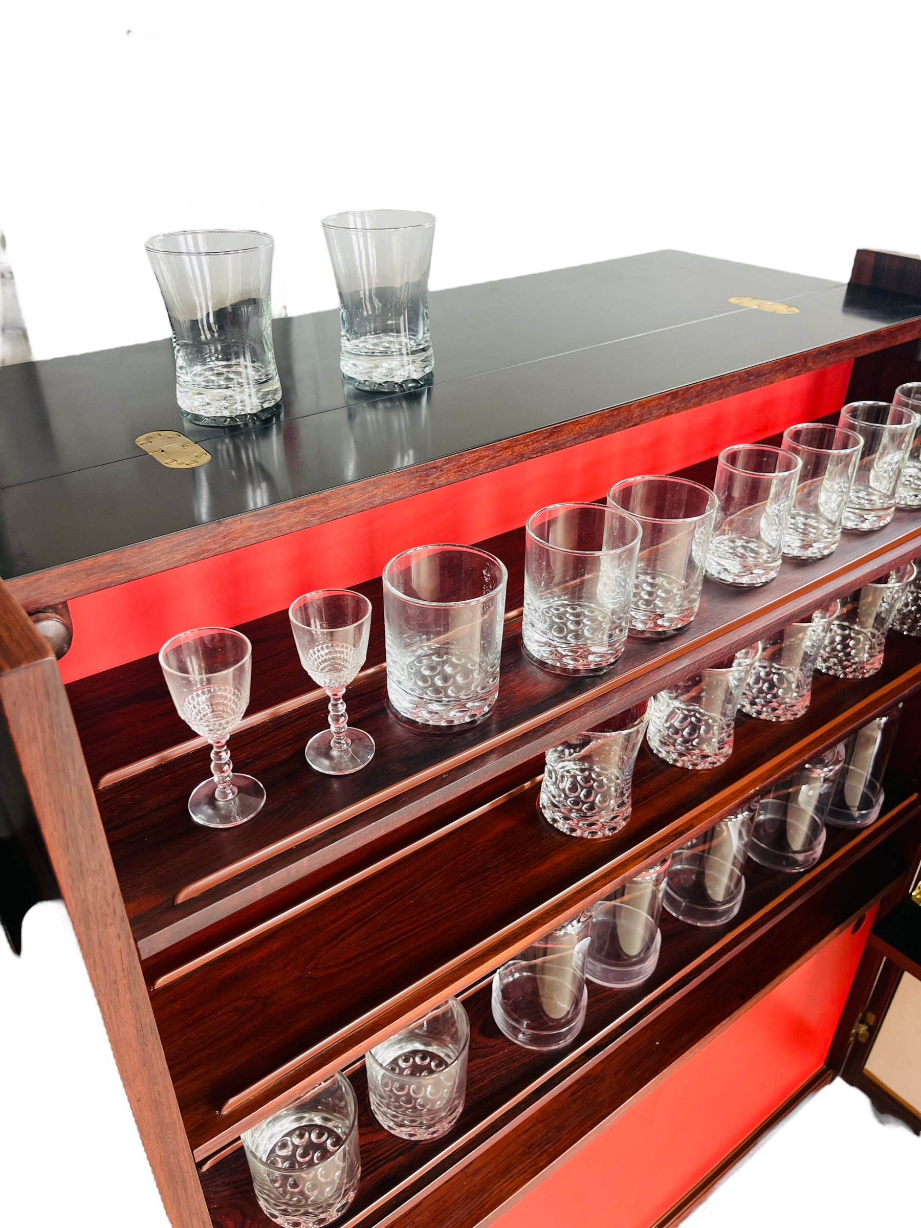 Danish Modern Rosewood Foldable Bar Johannes Andersen  image 5