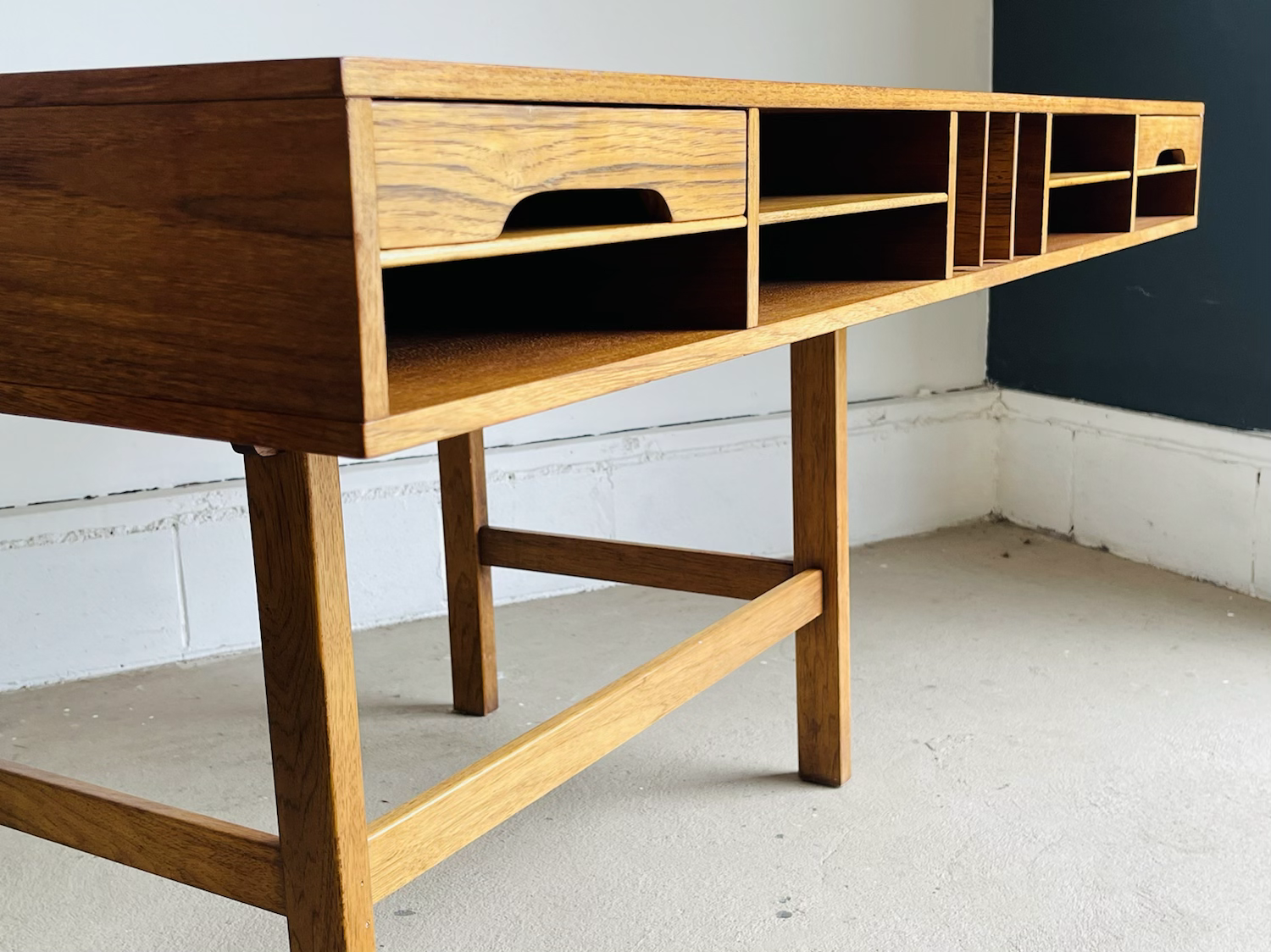 Danish Modern Teak Flip Top Desk by Peter Lovig Nielsen image 7