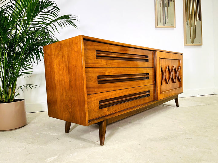 Mid-Century Modern Walnut Dresser / Credenza by Young Furniture image 1