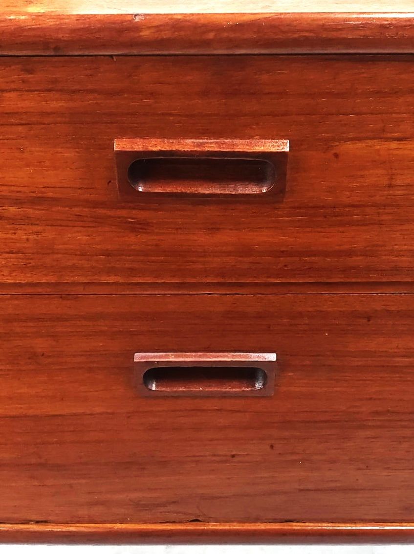 Mid Centuey Danish Modern Two Drawer Teak Table image 6