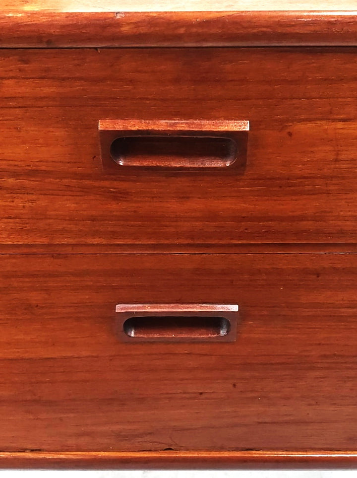Mid Centuey Danish Modern Two Drawer Teak Table image 6