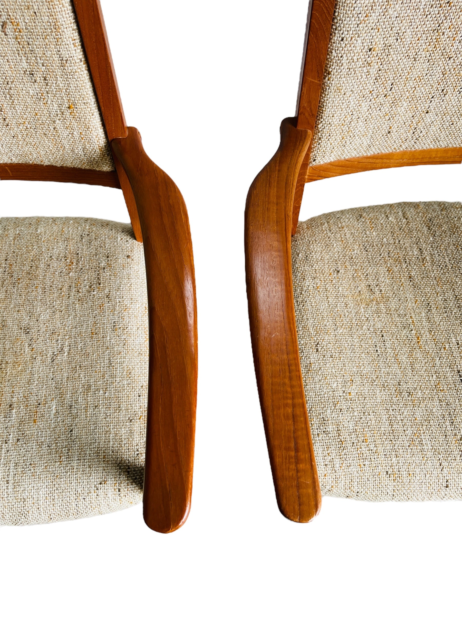 Set 6 Danish Modern Teak Dining Chairs image 9