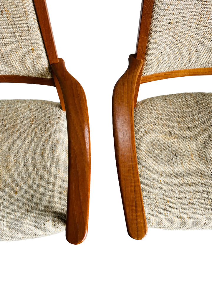 Set 6 Danish Modern Teak Dining Chairs image 9
