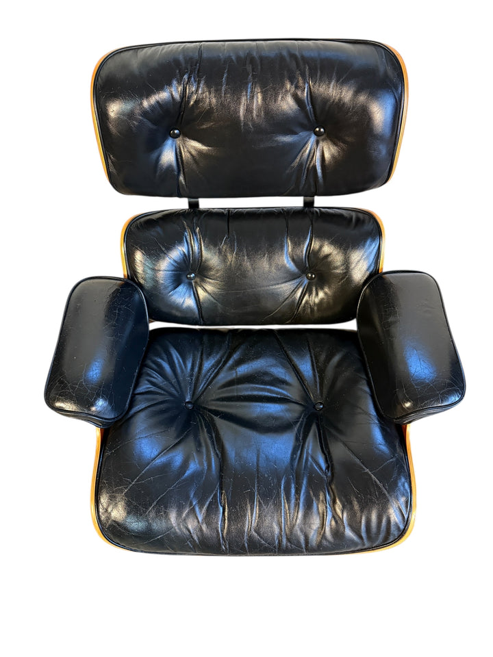 Authentic Herman Miller Eames Lounge Chair in Black Leather image 14