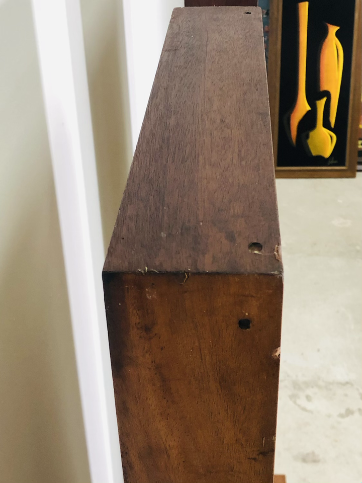 Pair of MCM Floating Shelf Teak Wall-unit / Wall-art image 5