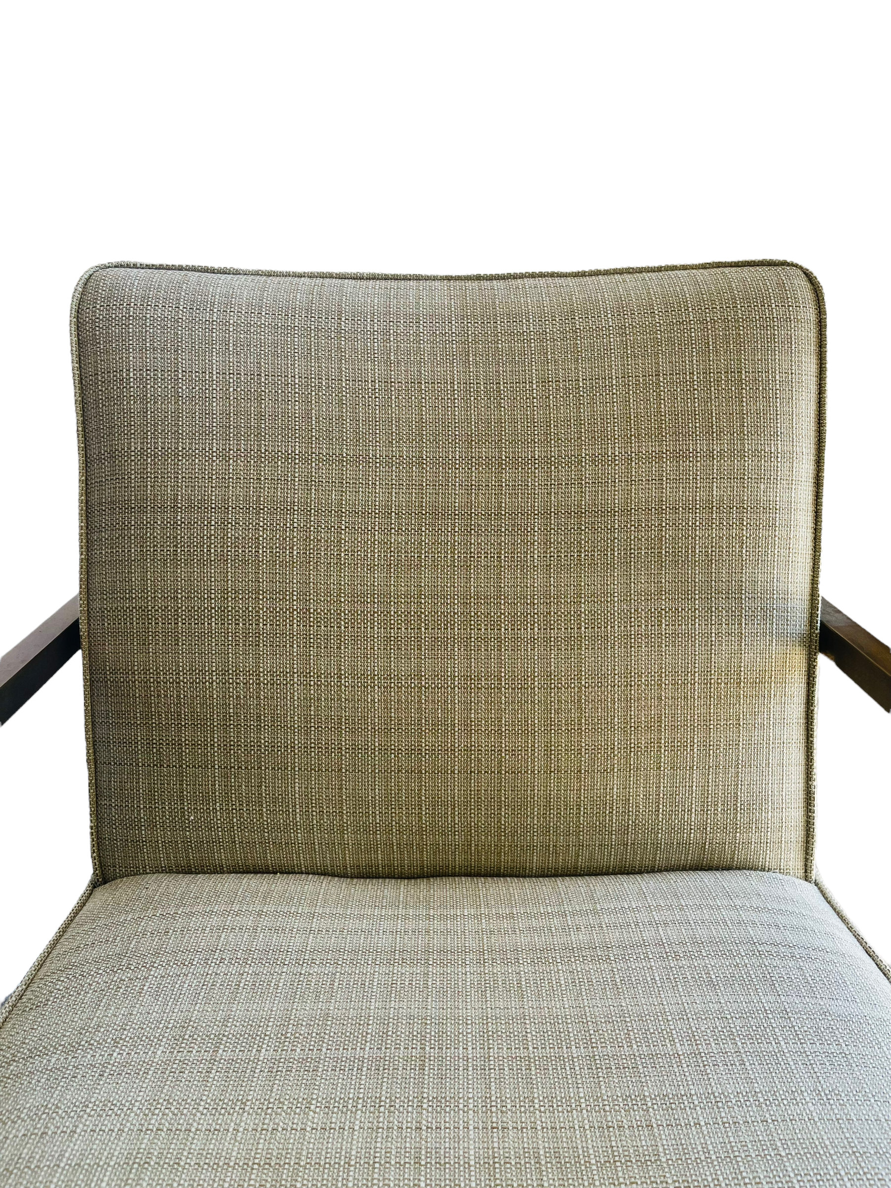 Mid Century Modern Brass Frame Armchair image 11