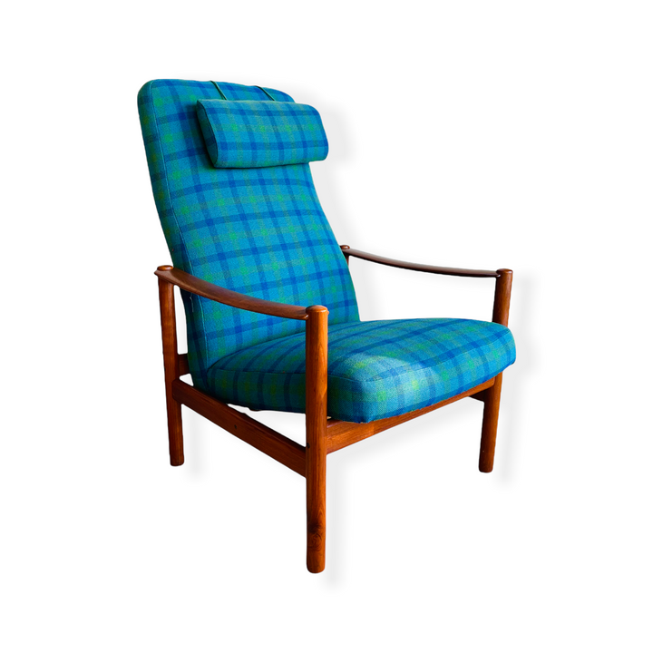Mid-Century Modern Teak Recliner Chair by WESTNOFA  image 0