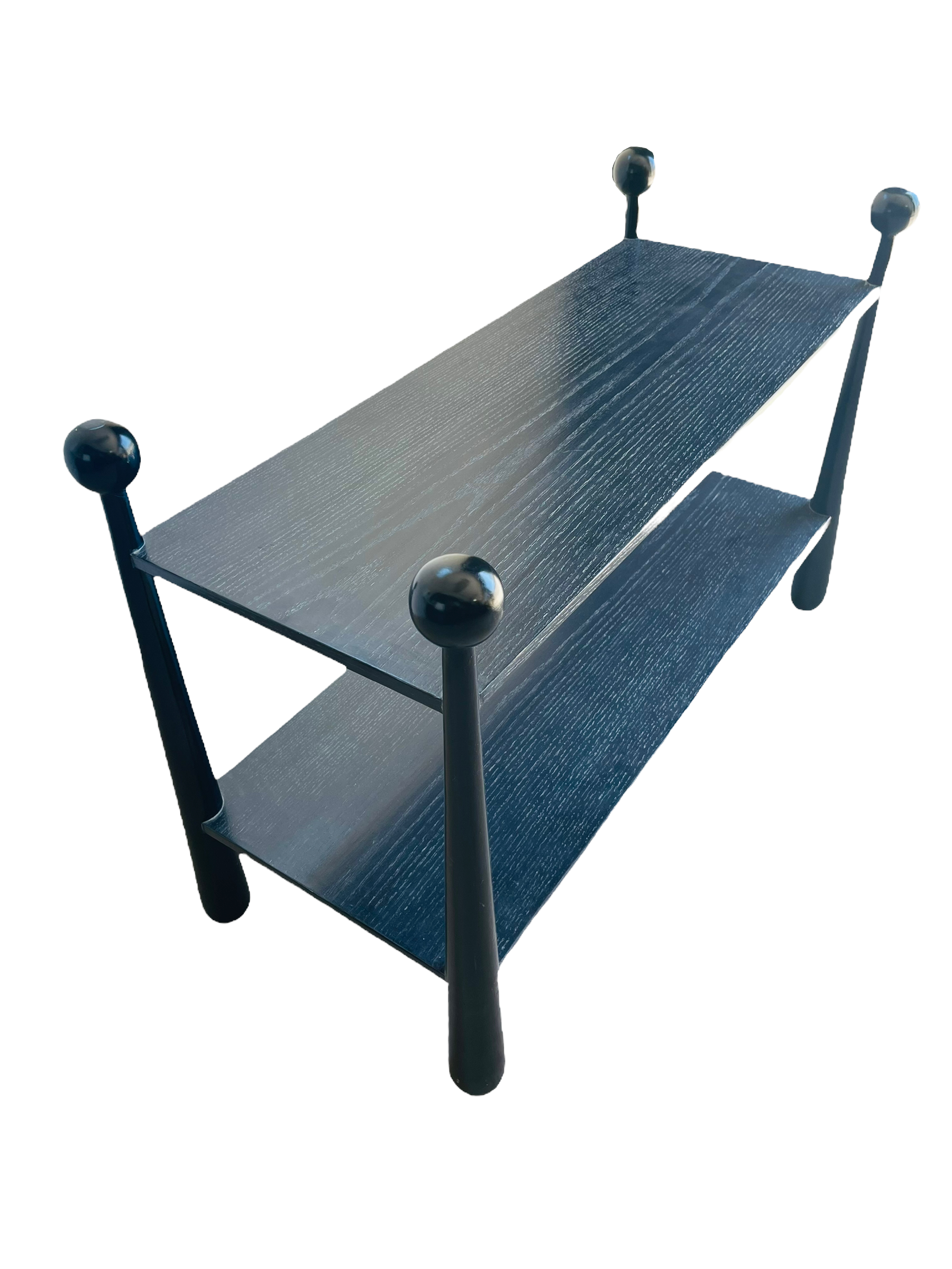 Two Tiered Console Table In The Manner Of Jean Royère image 4