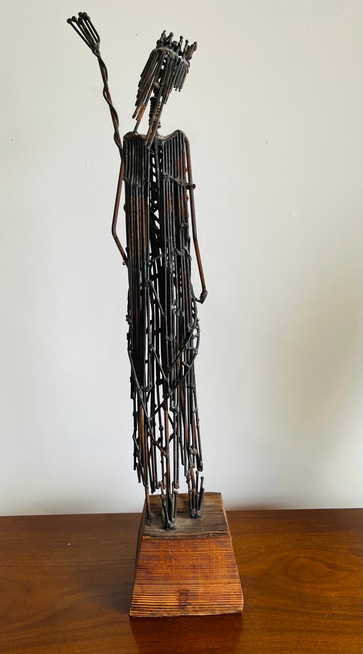 Mid-Century Brutalist Bronze Sculpture by Harold Kerr image 9