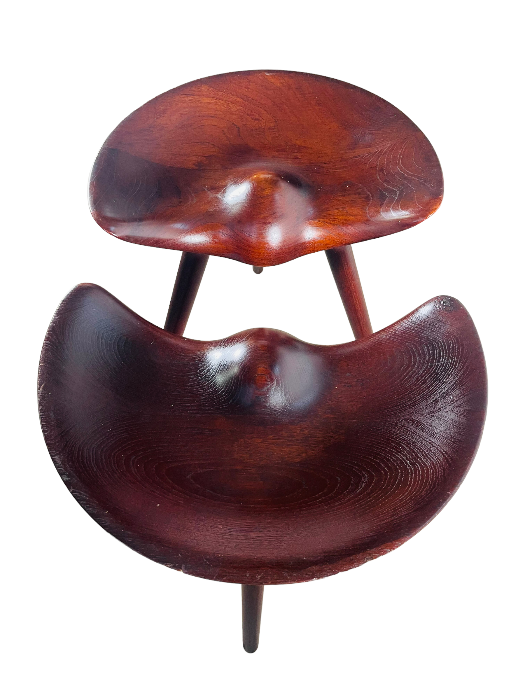 Pair of Stools by Mogens Lassen for Cabinetmaker K. Thomsen  image 5