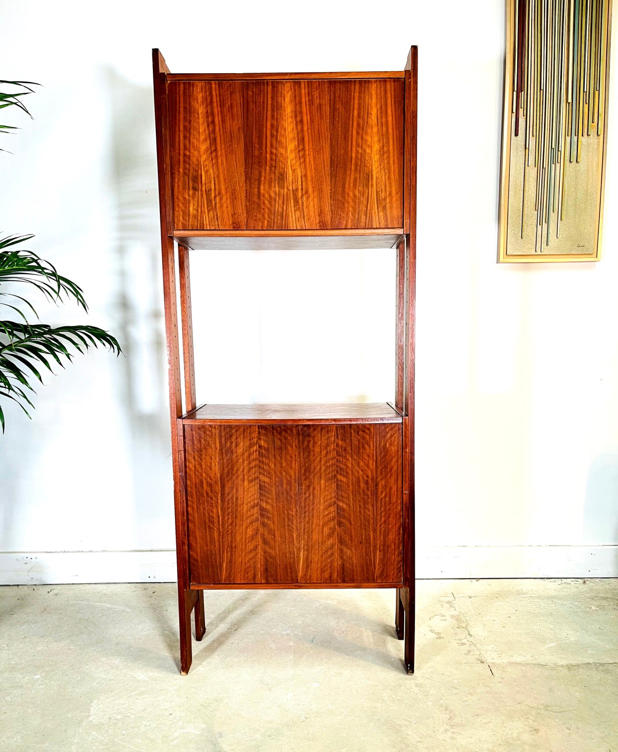 Mid-Century Teak Single Bay Wall Unit image 2