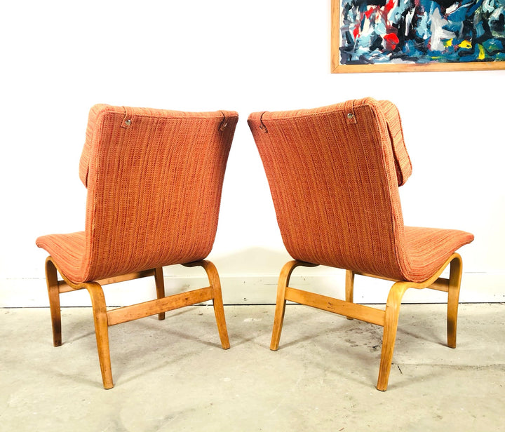 Pair Of Swedish Modern “Eva” Chairs Designed by Bruno Mathsson  image 4