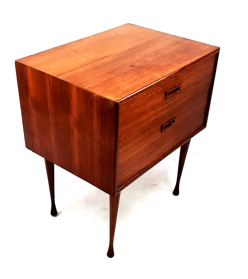 Mid Centuey Danish Modern Two Drawer Teak Table image 8