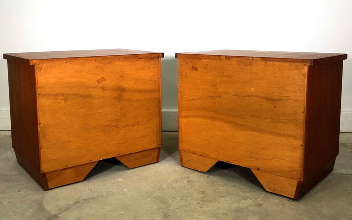 Mid-Century Modern Teak Nightstands By Broyhill Brasilia image 11
