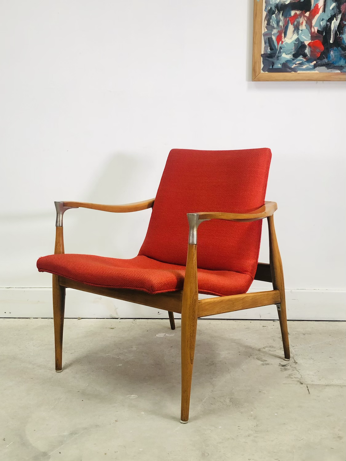 Mid-Century Modern Accent Chair In Style of Kofod-Larsen image 1