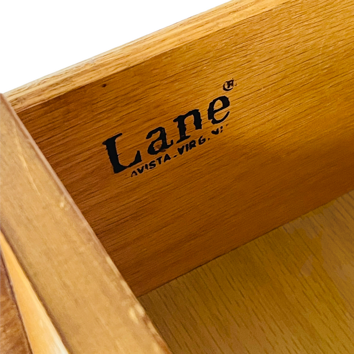 Mid Century Modern Brutalist Wood Block Cabinet by Lane Furniture  image 8