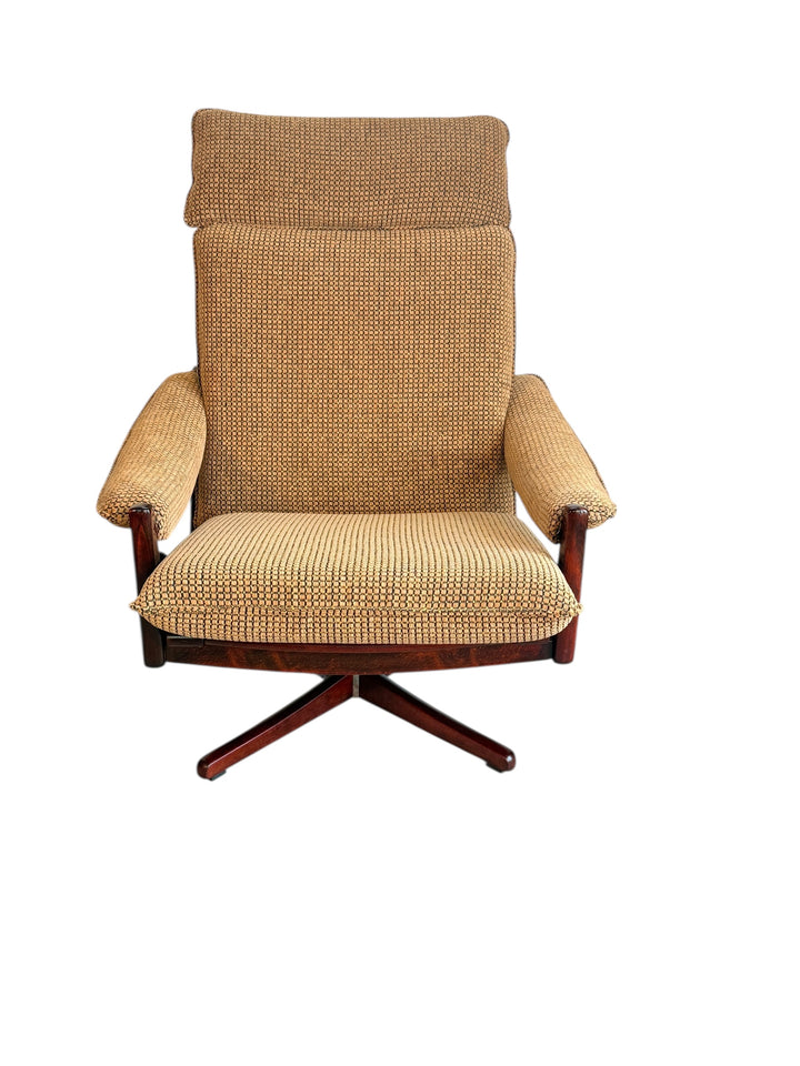 1970s Reclining Rosewood Lounge Chairs by Soda Galvano for Lied Møbler, Sweden image 12