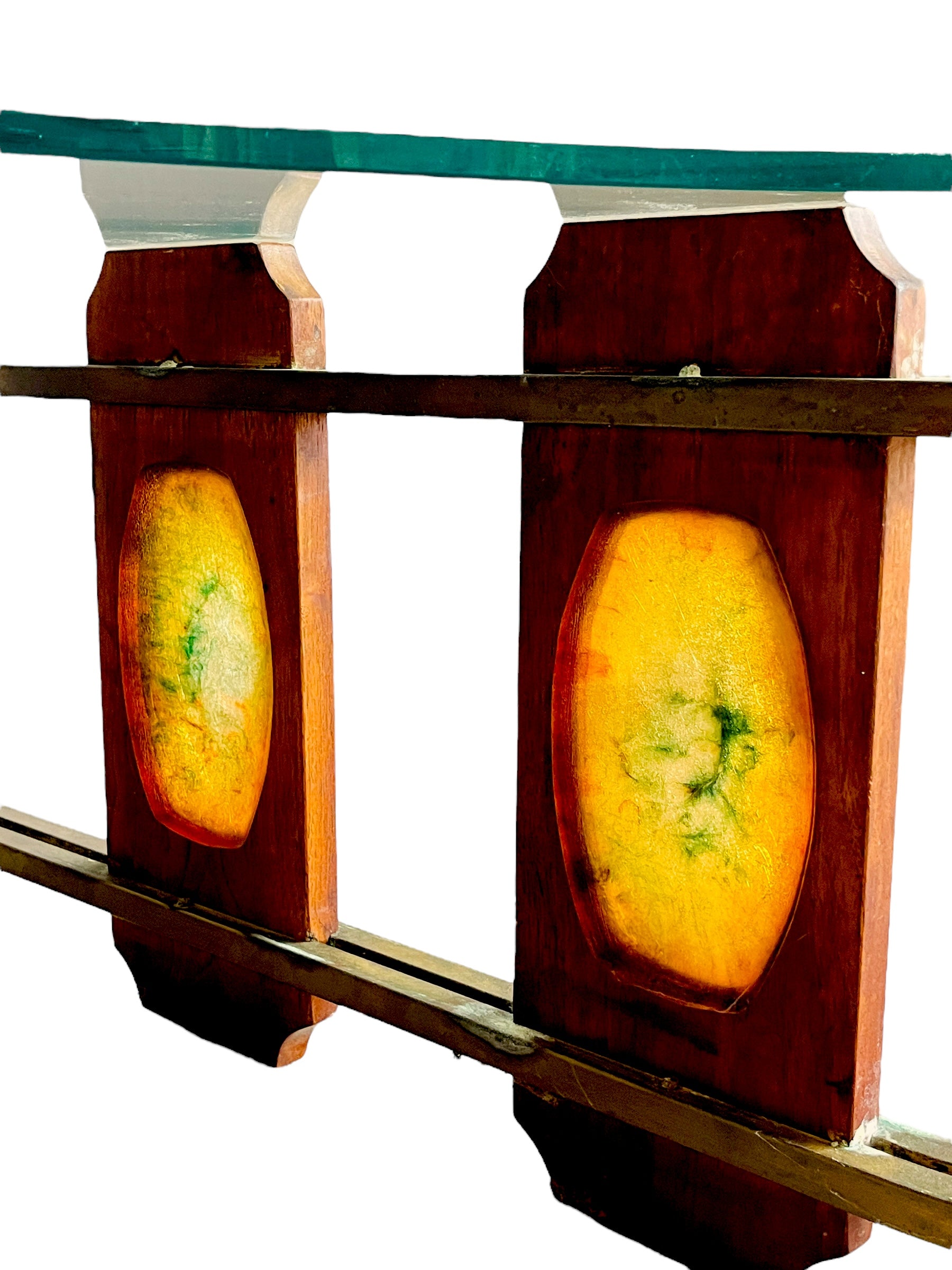 Authentic Kidney Shap Glass Coffee Table  image 5