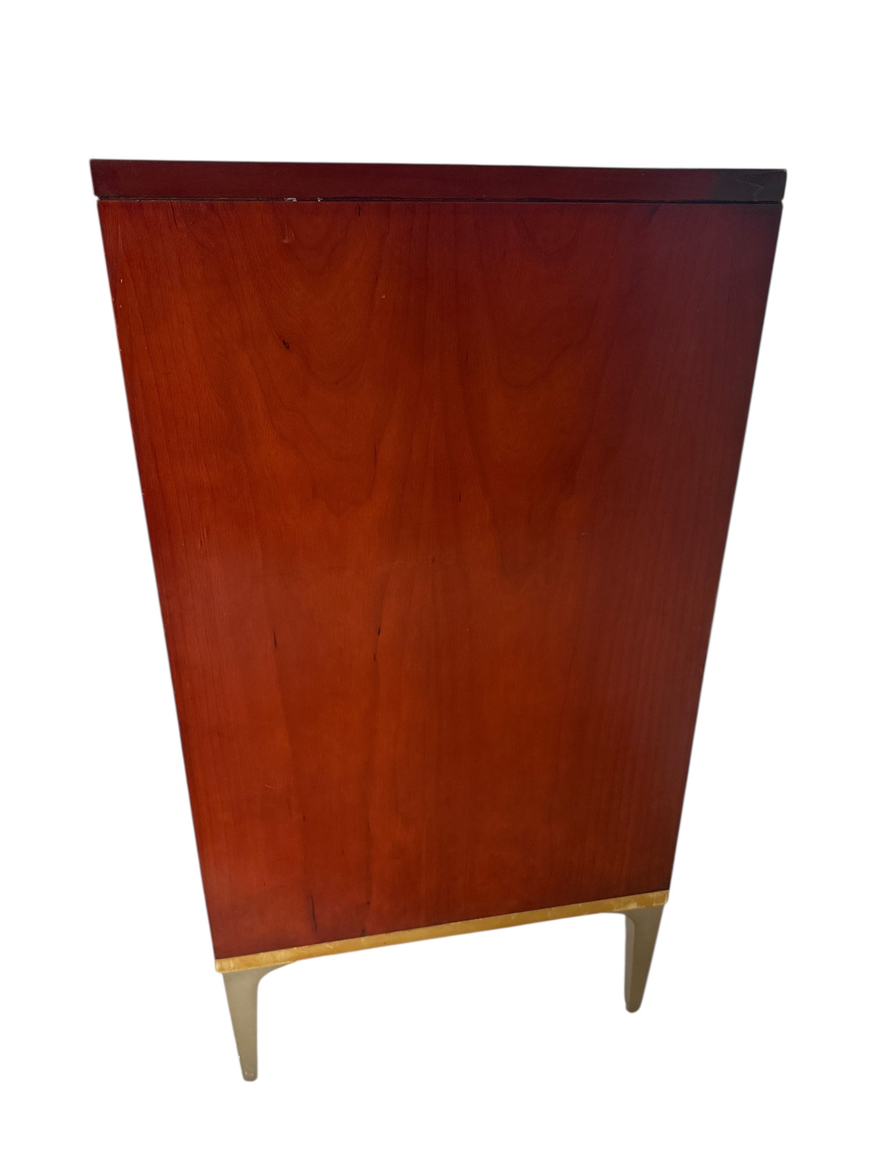 Mid Century Modern Cherry Dresser by John Stuart with Brass Legs image 9