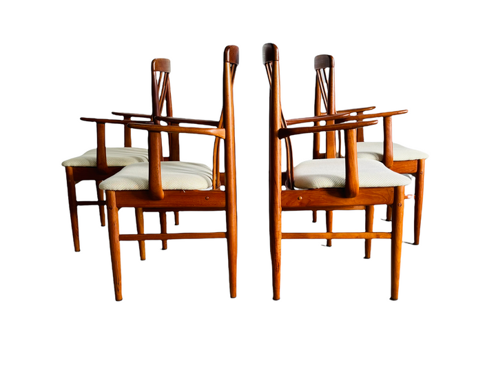 Set 4 1970s Benny Linden Teak Dining Chairs image 1