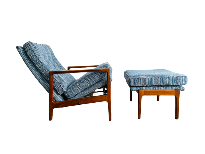 Milo Baughman Reclining Chair & Ottoman by James INC  image 9