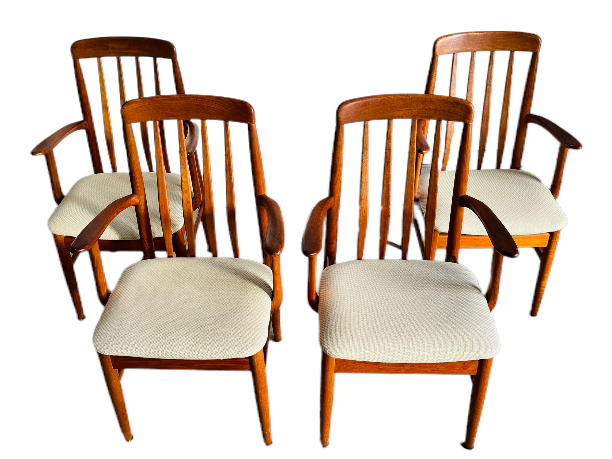 Set 4 1970s Benny Linden Teak Dining Chairs image 3