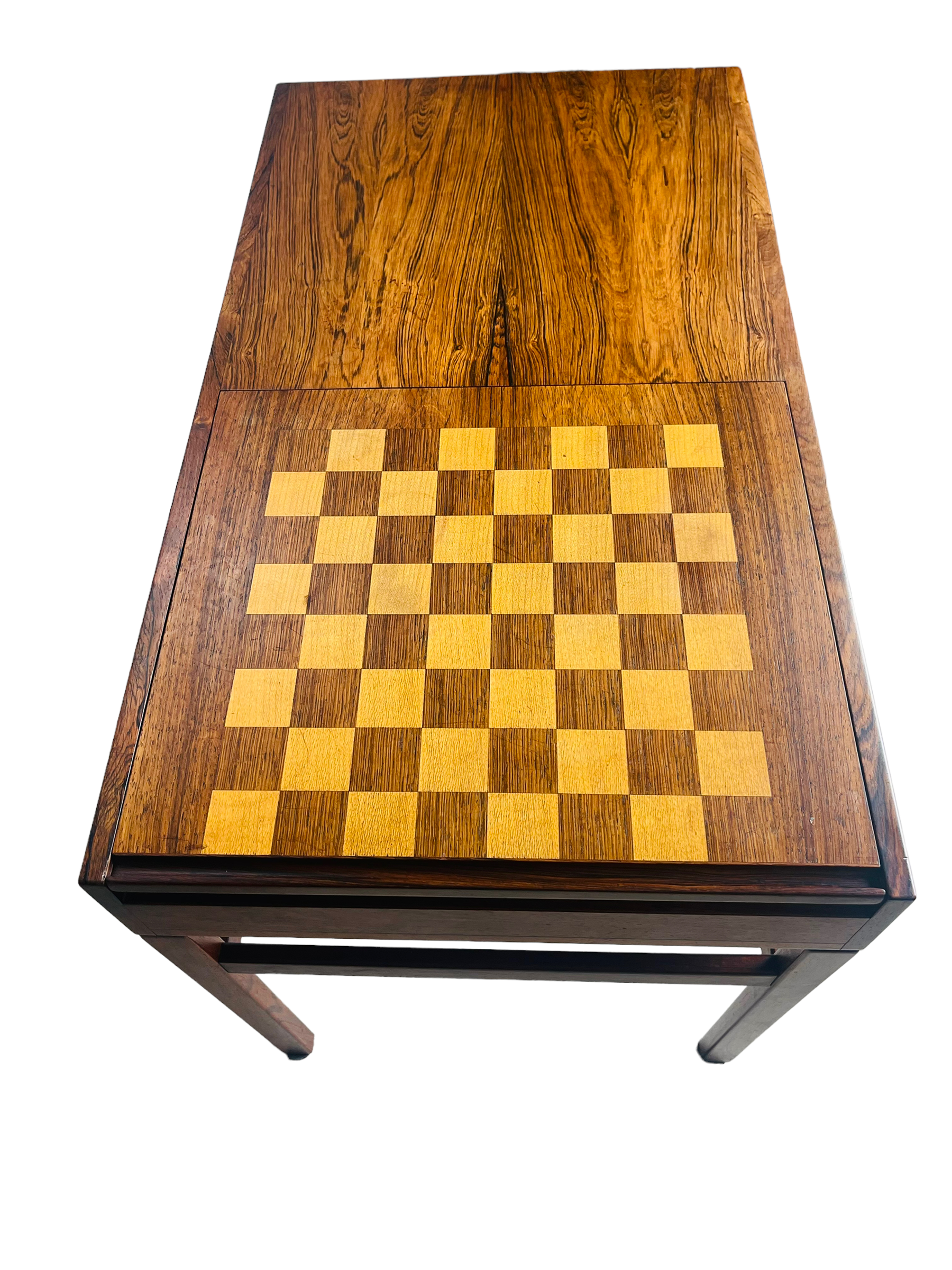 Danish Modern Rosewood Chess/Game Table by Illum Wikkelsø image 2