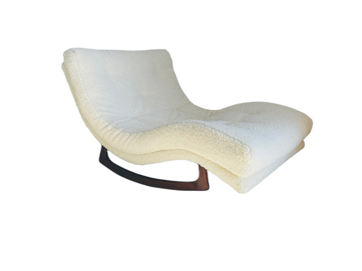 Adrian Pearsall Boucle Wave Rocking Lounge Chaise  image 1