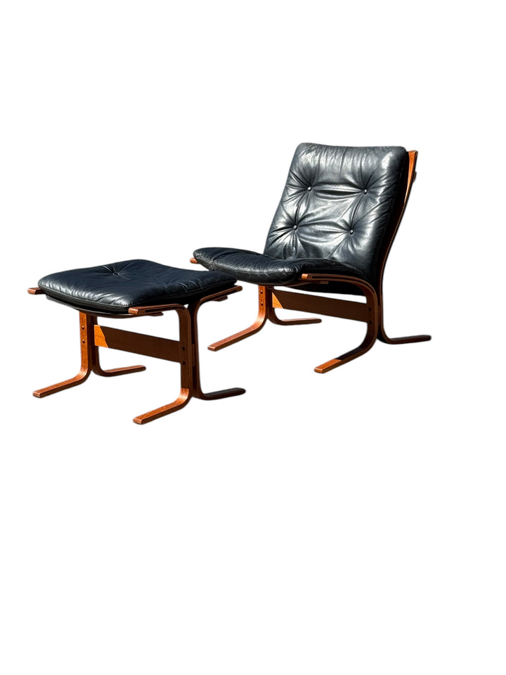 Mid-Century “Siesta” Lounge Chair and Ottoman by Ingmar Relling for Ekornes image 8