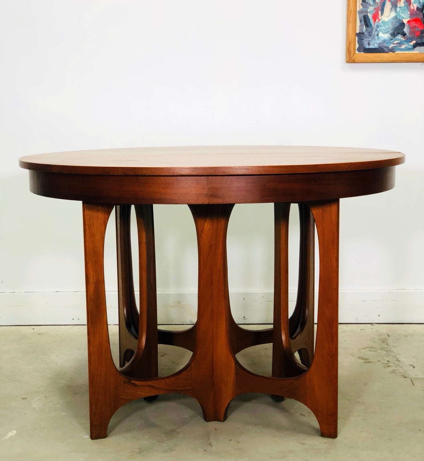 Rare Mid-Century Modern Young Manufacturing Walnut Dining Table image 4